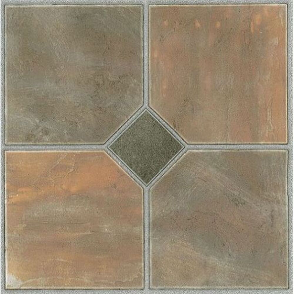 NEXUS Travatine Marble 12 Inch x 12 Inch Self Adhesive Vinyl Floor Tile #425 20